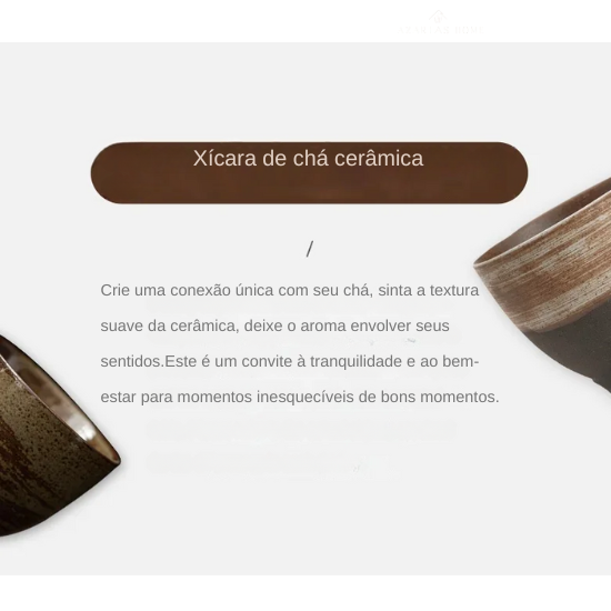 Xícara de Chá em Cerâmica Grés Estilo Japonês – Acabamento Artesanal e Formato Contemplativo