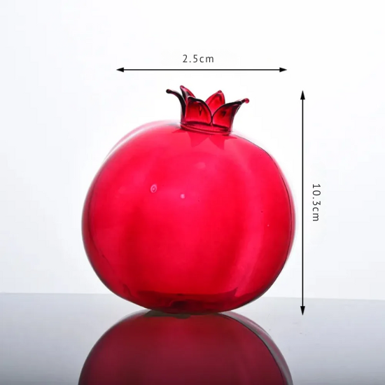 Vaso de Vidro em Formato de Frutas – Design Criativo com Cores em Geléia para Flores ou Decoração