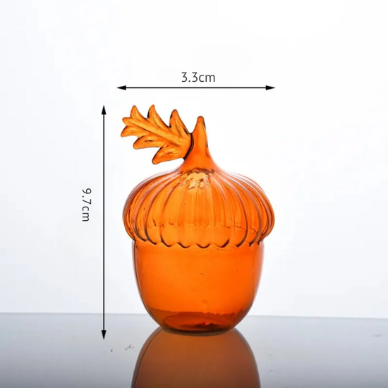 Vaso de Vidro em Formato de Frutas – Design Criativo com Cores em Geléia para Flores ou Decoração