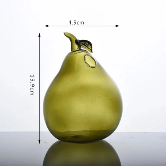 Vaso de Vidro em Formato de Frutas – Design Criativo com Cores em Geléia para Flores ou Decoração