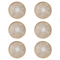 Jogo Americano Redondo de Tecido com Estampa Radial – Linha Classic para Mesa Posta Sofisticada