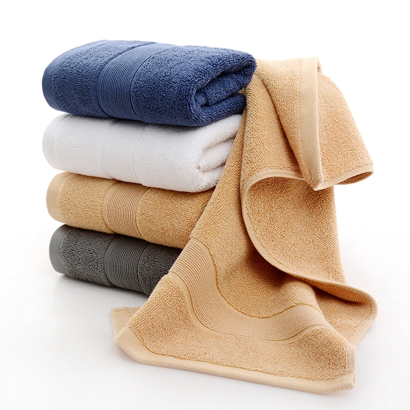 Conjunto com 3 Toalhas Grossas de Algodão Puro – Alta Absorção para Banho e SPA