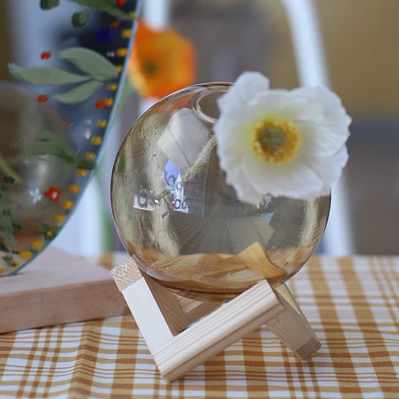 Vaso Decorativo de Vidro Colorido – Design Criativo para Flores e Arranjos