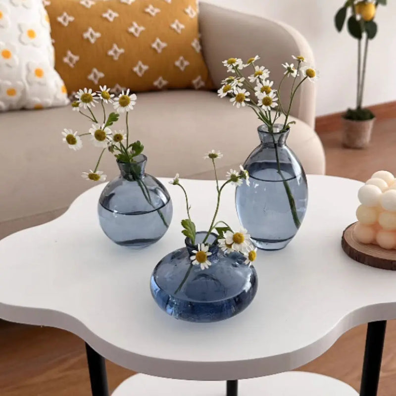 Mini Vaso de Vidro Transparente – Design Minimalista para Arranjos Delicados