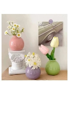 Vaso Decorativo de Vidro Colorido – Design Criativo para Flores e Arranjos