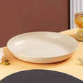Prato Redondo de fibra vegetal – Inquebrável, Leve e Colorido para Saladas, Frutas ou Jantares