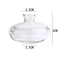 Mini Vaso de Vidro Transparente – Design Minimalista para Arranjos Delicados