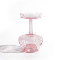 Vaso de Vidro Escultural – Design Nórdico Colorido para Flores Secas ou Arranjos Solo