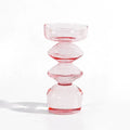 Vaso de Vidro Escultural – Design Nórdico Colorido para Flores Secas ou Arranjos Solo