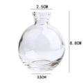 Mini Vaso de Vidro Transparente – Design Minimalista para Arranjos Delicados