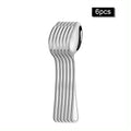Conjunto de Talheres em Aço Inox 30 Peças – Design Minimalista para Mesa Posta Contemporânea