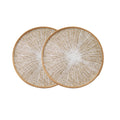 Jogo Americano Redondo de Tecido com Estampa Radial – Linha Classic para Mesa Posta Sofisticada