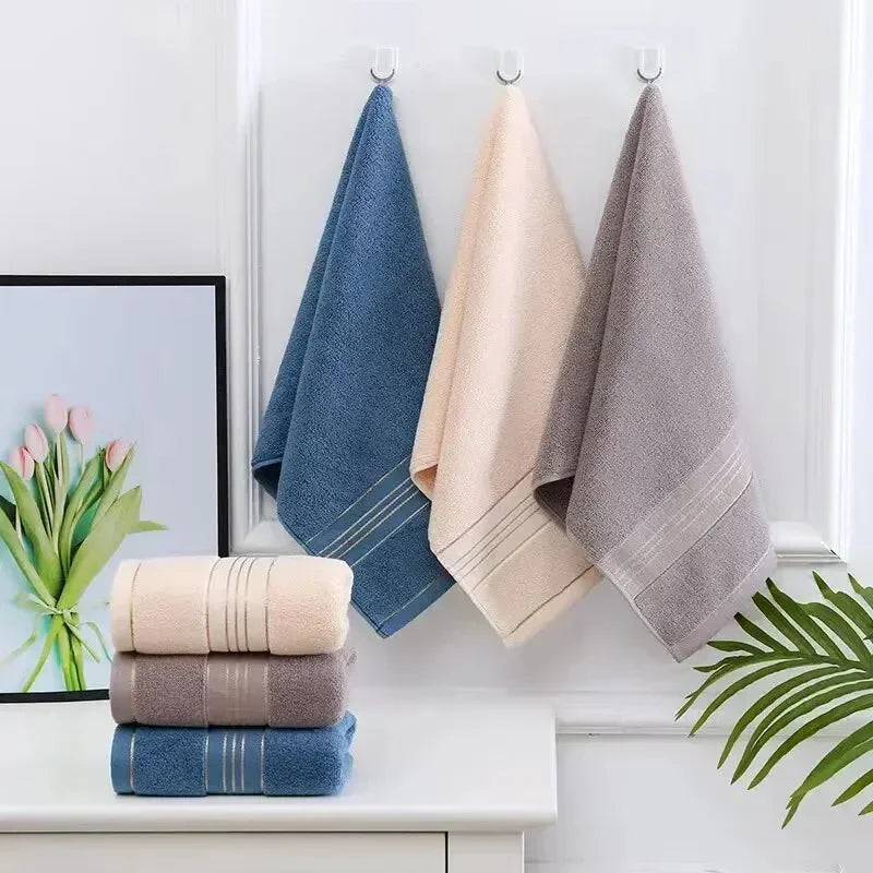 Conjunto com 2 Toalhas de Rosto – Algodão Puro, Espessadas e de Secagem Rápida