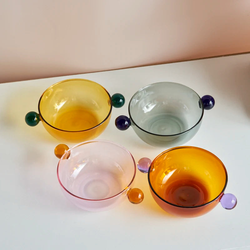 Tigela de Vidro com Alça – Design Minimalista e Resistência Térmica