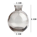 Mini Vaso de Vidro Transparente – Design Minimalista para Arranjos Delicados