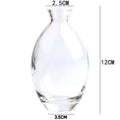 Mini Vaso de Vidro Transparente – Design Minimalista para Arranjos Delicados