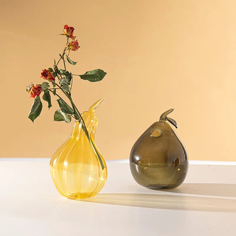 Vaso Decorativo de Vidro Colorido – Design Criativo para Flores e Arranjos