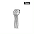 Conjunto de Talheres em Aço Inox 30 Peças – Design Minimalista para Mesa Posta Contemporânea