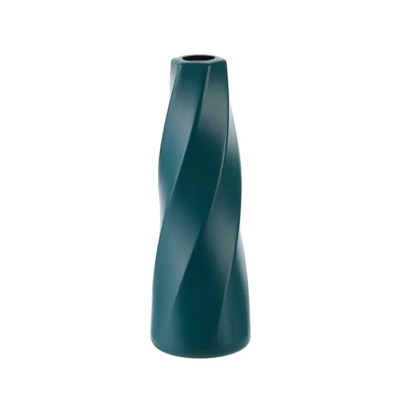 Vaso de Vidro Escultural – Design Nórdico Colorido para Flores Secas ou Arranjos Solo