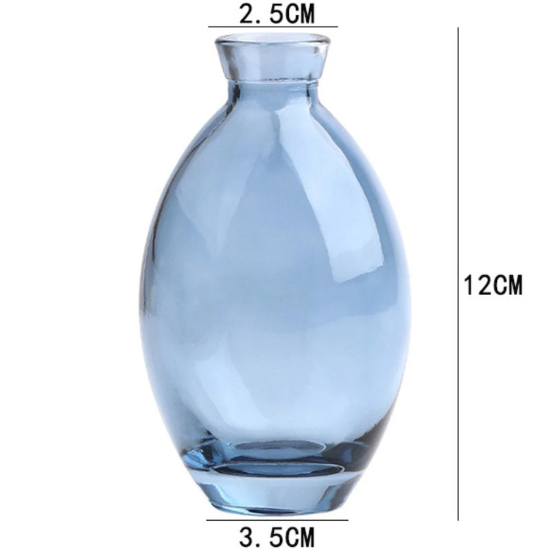 Mini Vaso de Vidro Transparente – Design Minimalista para Arranjos Delicados