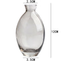 Mini Vaso de Vidro Transparente – Design Minimalista para Arranjos Delicados